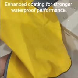 Keep Your Pup Dry & Stylish: Double-Layer Yellow Raincoat With Two-Way Wear!