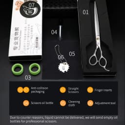 Crane 7.0 7.5 Inch Pet Cutting Scissors Japan VG10 Professional Supplies Teddy Dog Hair Grooming Shear High Quality Accessorie