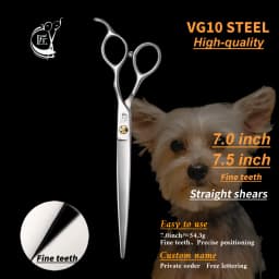 Crane 7.0 7.5 Inch Pet Cutting Scissors Japan VG10 Professional Supplies Teddy Dog Hair Grooming Shear High Quality Accessorie