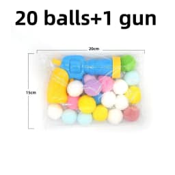 New Colors Cat Toys Cat Plush Ball Shooting Gun Silent Toy Interactive Relief Self Hi Fun Micr Elastic Static Sticking Fur Balls