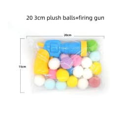 New Colors Cat Toys Cat Plush Ball Shooting Gun Silent Toy Interactive Relief Self Hi Fun Micr Elastic Static Sticking Fur Balls