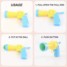 New Colors Cat Toys Cat Plush Ball Shooting Gun Silent Toy Interactive Relief Self Hi Fun Micr Elastic Static Sticking Fur Balls