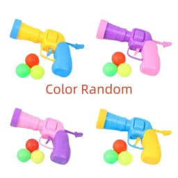 New Colors Cat Toys Cat Plush Ball Shooting Gun Silent Toy Interactive Relief Self Hi Fun Micr Elastic Static Sticking Fur Balls
