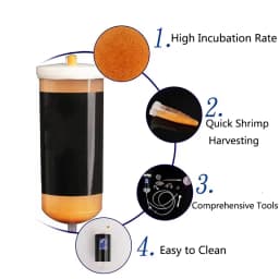250/500ml Aquarium Brine Shrimp Incubator Artemia Professional Efficient Simple Operation Hatching Bucket Hatch Tool Kits