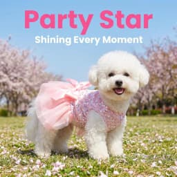 Pet Dress Dog Princess Cloth Sequin Bowknot Puppy Dresses with Tulle Doggie Kitten Costume