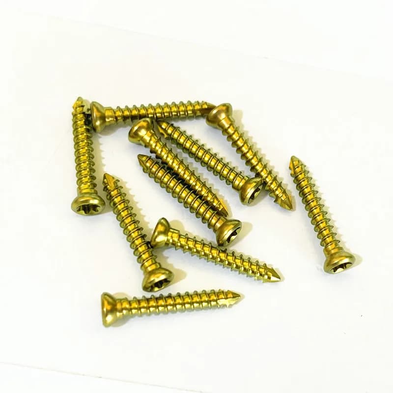 3.5mm Self-tapping Titanium Cortical Screws Pet Veterinary Orthopedics Implants Veterinaria Accessories Surgical Instruments
