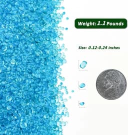 500g Aquarium Decoration Stone Crystal Sand Fish Tank Substrate Beautification Decorative Stone Natural Colored Stone Art
