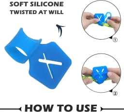 New Silicone Dog Poop Bag Holder Pet Garbage Bag Clip Hands-free Clip Dog Cleaning Supplies Dog Poop Bag Dispenser