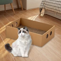 Cat Scratching Box Large Cat Cardboard House Corrugated Paper Cat Scratcher Pad Grinding Claw Furniture Protection Pet Supplies