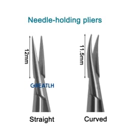 GREATLH Stainless Steel Ophthalmic Instrument Set Forcep Needle Holder Scissor Eyelid Micro Tools Ophthalmic Eye Instrument