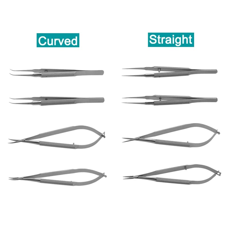 GREATLH Stainless Steel Ophthalmic Instrument Set Forcep Needle Holder Scissor Eyelid Micro Tools Ophthalmic Eye Instrument