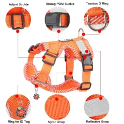 New Dog Chest Strap Dopamine Pet Chest Strap Reflective and Breathable Pet Traction Rope Pet Supplies