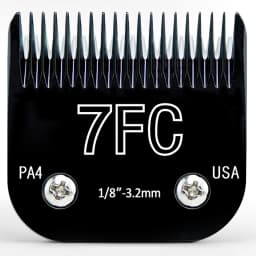 Black Detachable Pet Dog Grooming Clipper Stainless Steel Blades Set,Compatible with Andis,Oster A5,Wahl KM10 Series Clippers