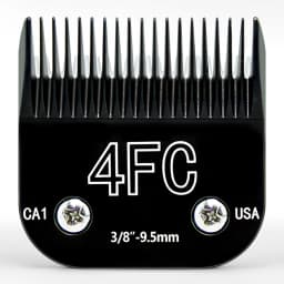 Black Detachable Pet Dog Grooming Clipper Stainless Steel Blades Set,Compatible with Andis,Oster A5,Wahl KM10 Series Clippers