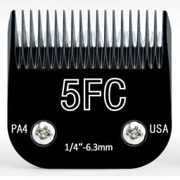 Black Detachable Pet Dog Grooming Clipper Stainless Steel Blades Set,Compatible with Andis,Oster A5,Wahl KM10 Series Clippers