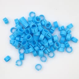 100Pcs Birds Pigeon Foot Rings Small Poultry Foot Ring 10 Colors Plastic Dove Clip Quail Pigeon Foot Ring Pet Bird Supplies