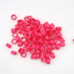100Pcs Birds Pigeon Foot Rings Small Poultry Foot Ring 10 Colors Plastic Dove Clip Quail Pigeon Foot Ring Pet Bird Supplies
