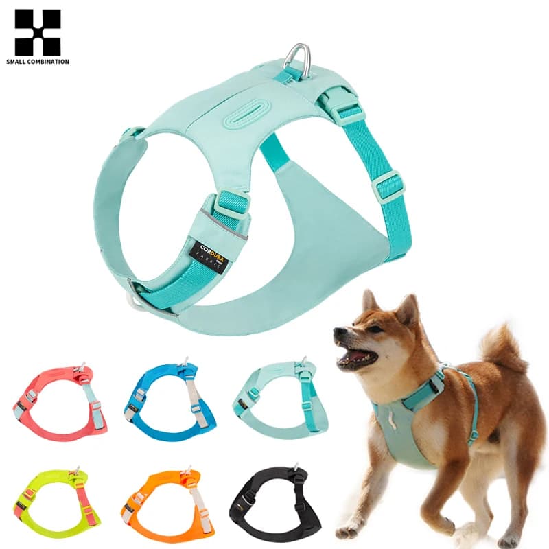 Pet Harness No Pull Nylon Reflective Dog Pocket Harness Adjustable Comfortable Control Training Walking Puppy Dog Accessories
