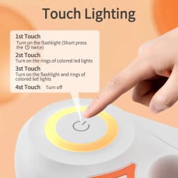 ROJECO Automatic Retractable Dog Leash LED Luminous Leading Fashion Light Straps For Dog Puppy Pet Flexi Walking Running Lead 5m