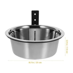 Pet Food Bowl Wall Mounted Dog Bowl Elevated Pet Feeding Bowls Container Stainless Steel Pet Cat Water Feeder Bowls Dog Supplies