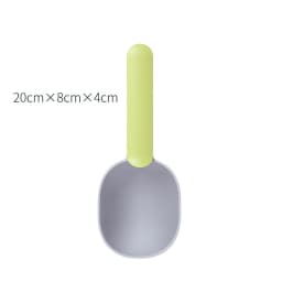 Multifunctional Dog Food Cat Food Shovel Spoon Feeding Spoon Sealed Bag Clip Creative Measuring Cup Curved Design Easy To Clean