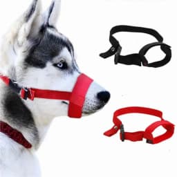 Pet Supplies Adjustable Dog Muzzle Soft Nylon Anti-biting Dog Straps Mask Breathable Stop Barking Mouth Cover Dog