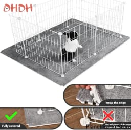 4/10Pcs Rabbit Guinea Pig Cage Liner Small Pet Items Waterproof Anti Slip Bedding Mat Highly Absorbent Pee Pad For Pet SleepMat