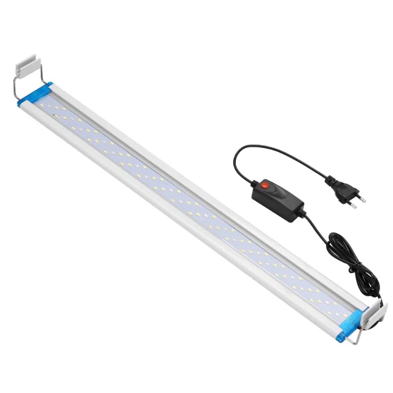 Extensible Waterproof Clip on Lamp For Fish Tank Super Slim Fish Tank Aquatic Plant Grow Aquarium LED Light 18-58cm 220V