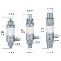 Aquarium CO2 Diffuser Observable Quick Insertion Anti Reflux CO2 External Nebulizer Fish Tank External CO2 Nebulizer Diffuser