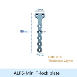ALPS T Locking Plate 3.5/4.2/5.0/6.5 Titanium Alloy Veterinaria Pets Fracture Orthopedic Surgical Instruments Veterinary