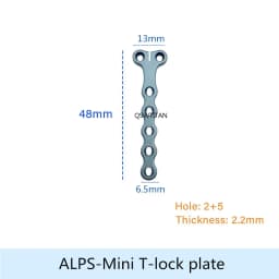 ALPS T Locking Plate 3.5/4.2/5.0/6.5 Titanium Alloy Veterinaria Pets Fracture Orthopedic Surgical Instruments Veterinary