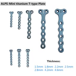 ALPS T Locking Plate 3.5/4.2/5.0/6.5 Titanium Alloy Veterinaria Pets Fracture Orthopedic Surgical Instruments Veterinary