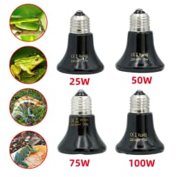 1Pc Mini Conical Reptile Ceramic Heating Lamp 220-240V Infrared Snake Lizard Turtle Shell Heat Emitter Light Bulb 25/50/75/100W