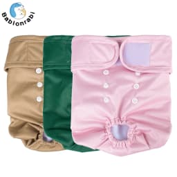 1PC Reusable Female Dog Diapers Washable Female Dog Physiology Pants Breathable Pants with Snaps on the Belly for Pet Diapers