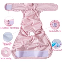 1PC Reusable Female Dog Diapers Washable Female Dog Physiology Pants Breathable Pants with Snaps on the Belly for Pet Diapers
