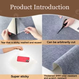 7 Sizes/Colors Cat Scratcher Mat Trimmable Cat Carpet Cat Scratching Carpet Corner Wall Cat DIY Scratch Sofa Furniture Protector