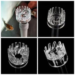 DIY Acrylic Aquarium Skimmer Lily Pipe Spin Surface Inflow Outflow Water Plant Tank Filter Cleaning Fish Tank Accessories