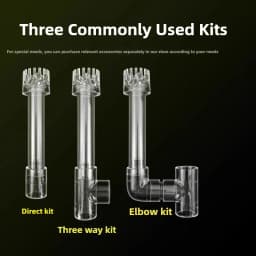 DIY Acrylic Aquarium Skimmer Lily Pipe Spin Surface Inflow Outflow Water Plant Tank Filter Cleaning Fish Tank Accessories