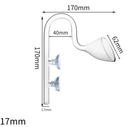 Aquarium Equipment Glass Inlet and Outlet Water Inlet Trumpet Outlet Grass Tank Filter Barrel Pipe Hose Accessories Inlet Outlet