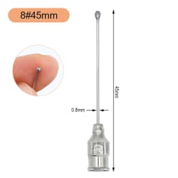 Pet Feeding Syringe Poultry Feeding Medicine Needle Tube Stainless Steel Straight Needle Cats Dogs Hamsters Feed Water Needles