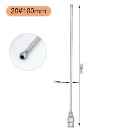 Pet Feeding Syringe Poultry Feeding Medicine Needle Tube Stainless Steel Straight Needle Cats Dogs Hamsters Feed Water Needles