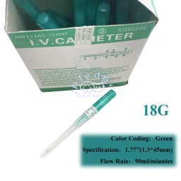 50pcs Pet Farm Animals Disposable IV Cannula IV Catheter Intravenous Catheter Injection Pen Type 18G 20G 22G 24G 26G Veterinary