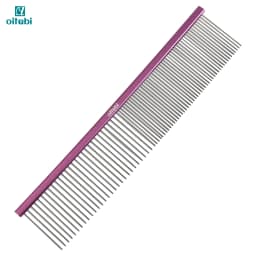 Oitabi Professional Pet Grooming Comb for Removing Matted Fur, Prevents Knots and Mats, Long Teeth Long & Short Haired Pet Comb