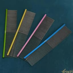 Oitabi Professional Pet Grooming Comb for Removing Matted Fur, Prevents Knots and Mats, Long Teeth Long & Short Haired Pet Comb