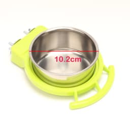 Bird Feeding Dish Cups Hanging Stainless Steel Bird Bowls for Cage Parrot Feeder Food Container Water Bowl