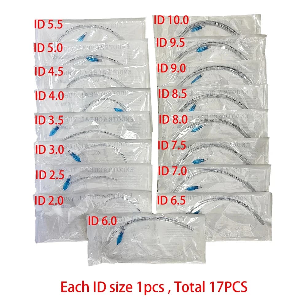 Animal Tracheal Intubation Cat Dogs Disposable PVC Sterile Oral Nasal Endotracheal Tube with Cuff 2.5-10mm Veterinary Supplies