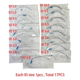 Animal Tracheal Intubation Cat Dogs Disposable PVC Sterile Oral Nasal Endotracheal Tube with Cuff 2.5-10mm Veterinary Supplies