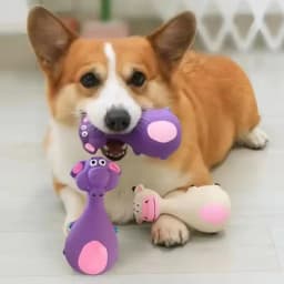 Dog Toys Sound Squeaky Elephant/Cow Animal Chew Pet Rubber Vocal Toys For Small Large Dogs Bite Resistant Interactive Toy