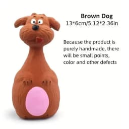 Dog Toys Sound Squeaky Elephant/Cow Animal Chew Pet Rubber Vocal Toys For Small Large Dogs Bite Resistant Interactive Toy