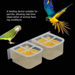 Parrot Pigeon Feeder Chicken Hanging Feeder Drinker Supplies Water Box Pet Chicks Quail Duck Bird Poultry Plastic Food Container